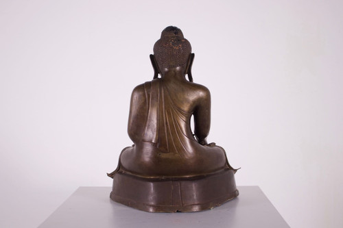 Burmese bronze Buddha, Mandalay period.