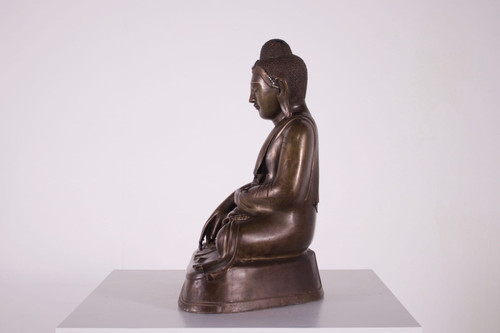 Burmese bronze Buddha, Mandalay period.