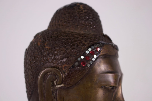 Burmese bronze Buddha, Mandalay period.