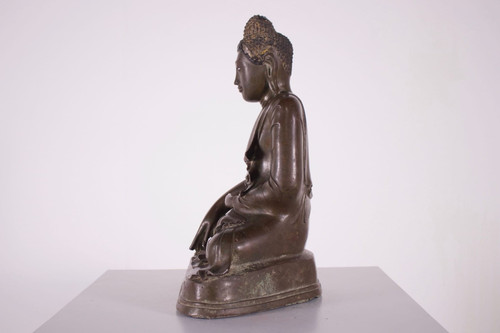Burmese bronze Buddha, Mandalay period.