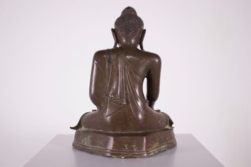 Burmese bronze Buddha, Mandalay period.