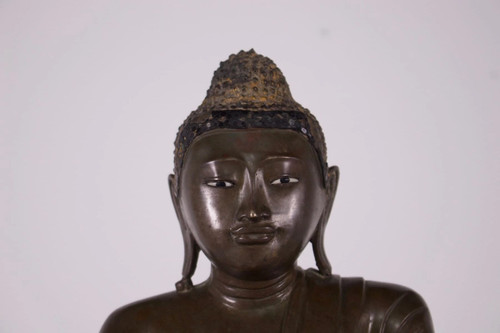 Burmese bronze Buddha, Mandalay period.