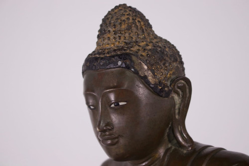 Burmese bronze Buddha, Mandalay period.