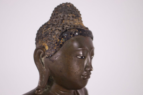 Burmese bronze Buddha, Mandalay period.