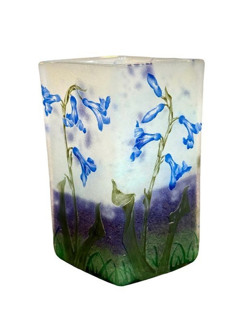 Daum Nancy Vase "With Gentians"
