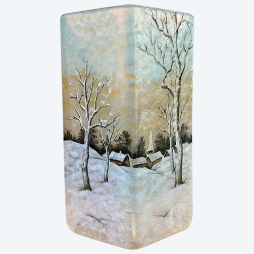 Daum Nancy Vase „Holländische Landschaft“