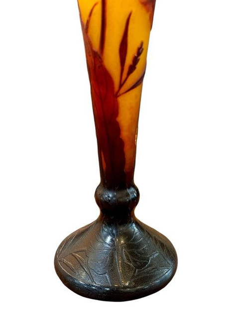 Daum Nancy Vase "Fleurs de tabac"