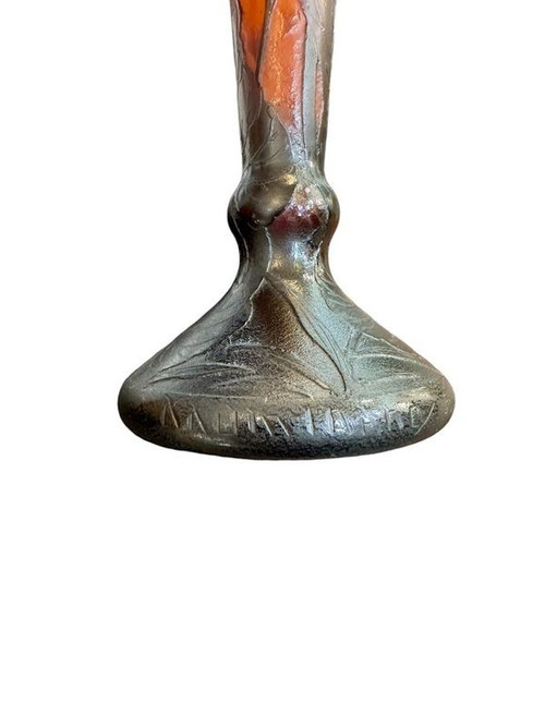 Daum Nancy Vase "Fleurs de tabac"