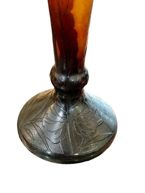Daum Nancy Vase "Fleurs de tabac"