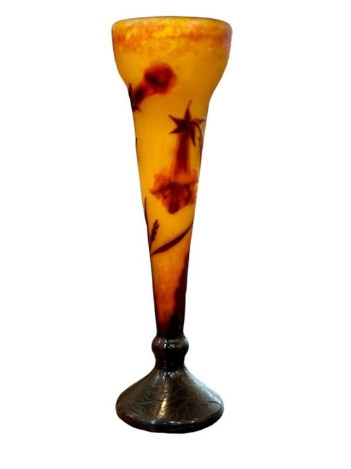 Daum Nancy Vase "Fleurs de tabac"