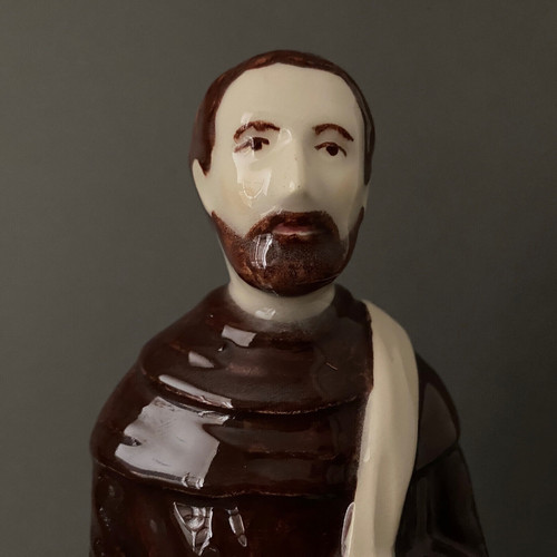 Saint Jean Discalceat Henriot Quimper 20th century earthenware subject