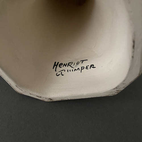Saint Jean Discalceat Henriot Quimper 20th century earthenware subject