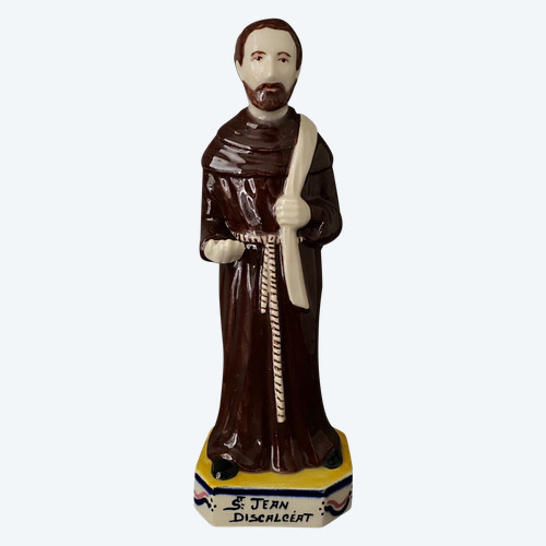 Saint Jean Discalceat Henriot Quimper 20th century earthenware subject