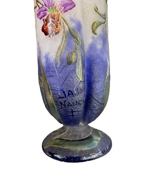Daum Nancy Vase "Ophrys Abeille"