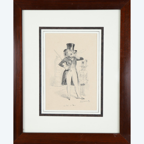 GRANDVILLE - Un lion de Paris