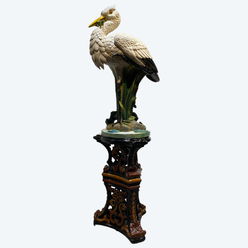 Faïencerie de Toul-Bellevue, Grand héron sur sa colonne