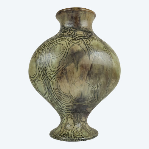Vase en Grès par Anne Marie Sybesma De Bay Alias Miep