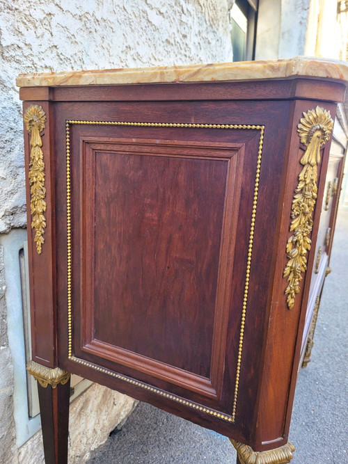 Krieger, Commode En Acajou Estampillée, XIXème Siècle