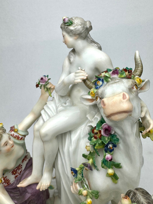 Meissen - Grupe en porcelaine Le enlèvement d'Europe