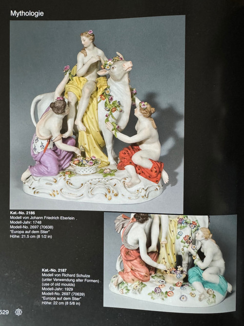 Meissen - Grupe en porcelaine Le enlèvement d'Europe
