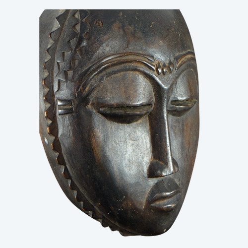 Côte d'Ivoire, Peuple Yaouré, Vers 1950, Masque De Danse Anthropomorphe Société "dyé" .