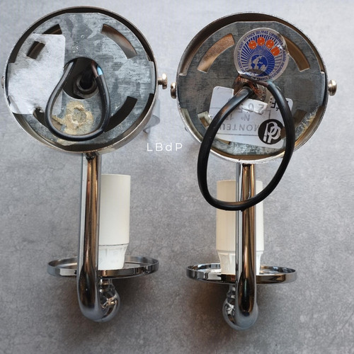 Pair of Spage-Age wall lights from 1970'