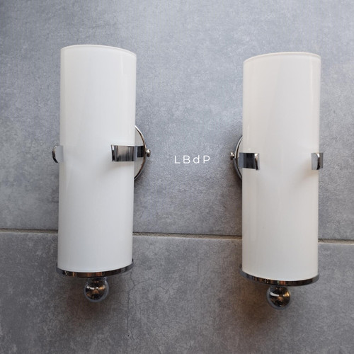 Pair of Spage-Age wall lights from 1970'