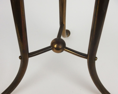 Porte revue en acajou et laiton de style victorien