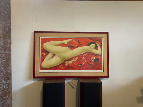 "Feu et Flammes" Litografia di Alain Bonnefoit.