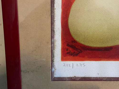 "Feu et Flammes" Litografia di Alain Bonnefoit.