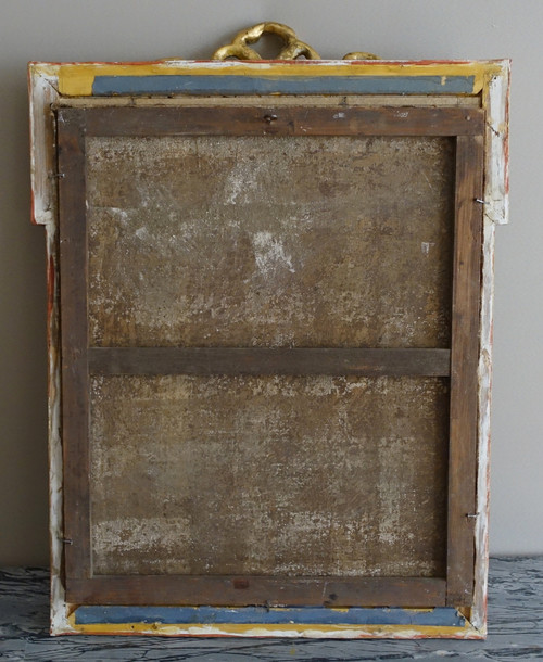 Scuola francese del XIX secolo, grande natura morta con fiori, cornice Luigi XVI - 61cm x 82cm