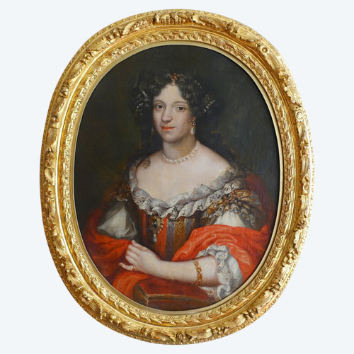 17th century French school, Louis XIV period portrait of an aristocrat circa 1660 - 98cm x 80cm