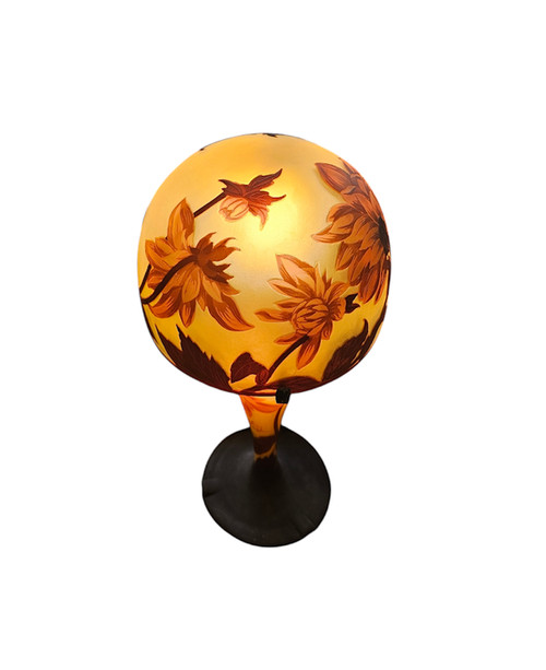 Muller Frères Lunéville Pilzlampe "Dahlien"