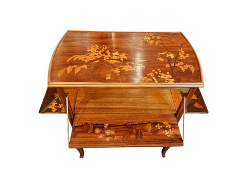 Louis Majorelle Table à Volets Art Nouveau "Sagittaires et Viornes"