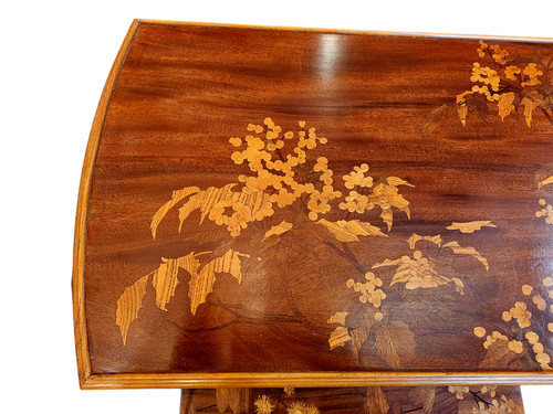 Louis Majorelle Table à Volets Art Nouveau "Sagittaires et Viornes"