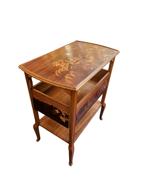 Louis Majorelle Table à Volets Art Nouveau "Sagittaires et Viornes"