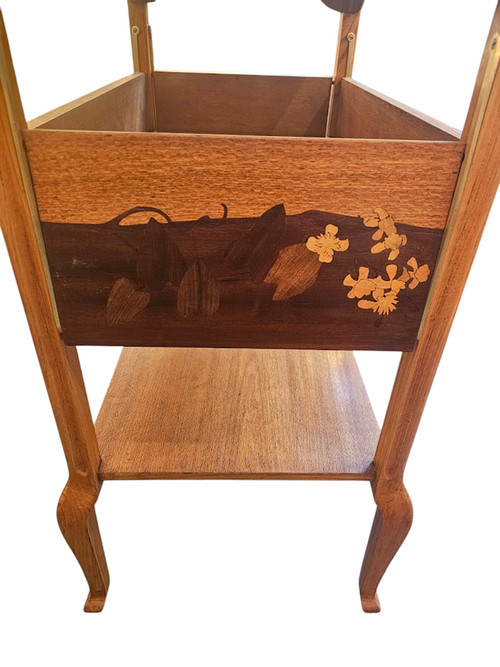 Louis Majorelle Table à Volets Art Nouveau "Sagittaires et Viornes"
