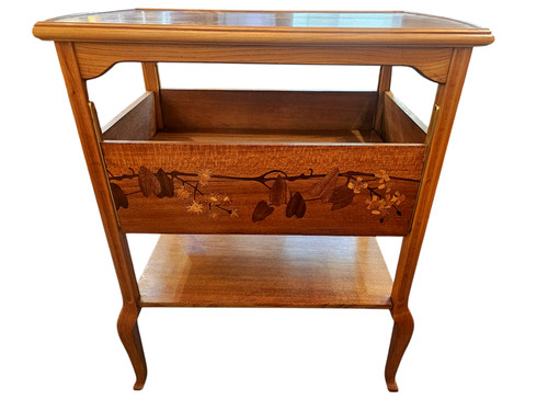 Louis Majorelle Table à Volets Art Nouveau "Sagittaires et Viornes"