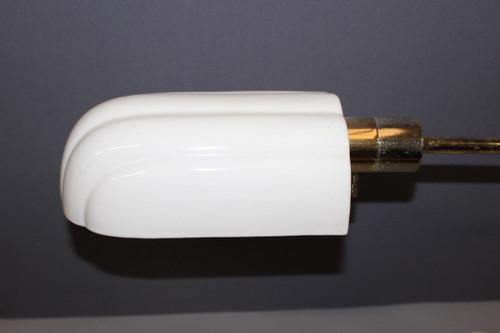 Italienische Schreibtischlampe aus vergoldetem Metall um 1980