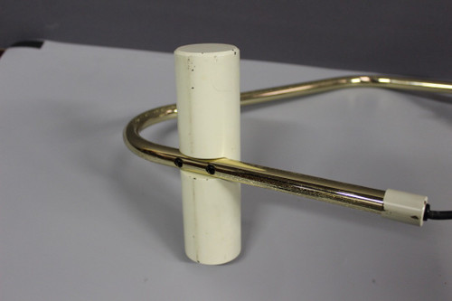Italienische Schreibtischlampe aus vergoldetem Metall um 1980