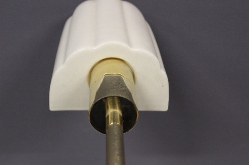Italienische Schreibtischlampe aus vergoldetem Metall um 1980