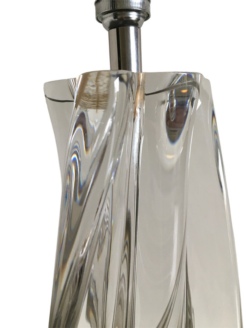 Modernist lamp in Sèvres crystal, Work from the 1960s