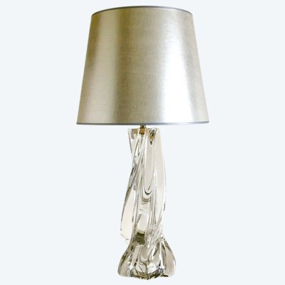 Modernist lamp in Sèvres crystal, Work from the 1960s