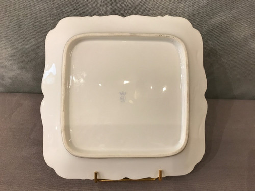 19th century English porcelain cake dish by "Derby".