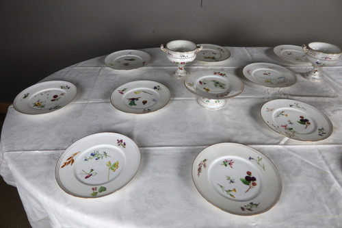 Service de table en porcelaine fin XIX