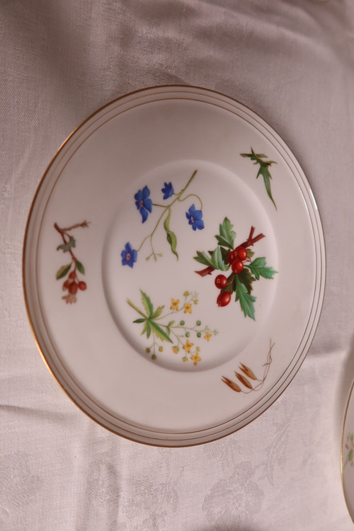 Service de table en porcelaine fin XIX