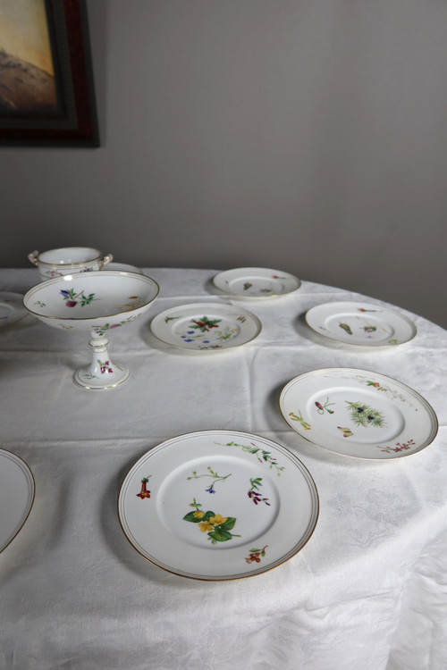 Service de table en porcelaine fin XIX