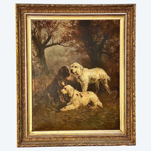 Henry Schouten (1864-1927) Jagdhunde bei der Rast