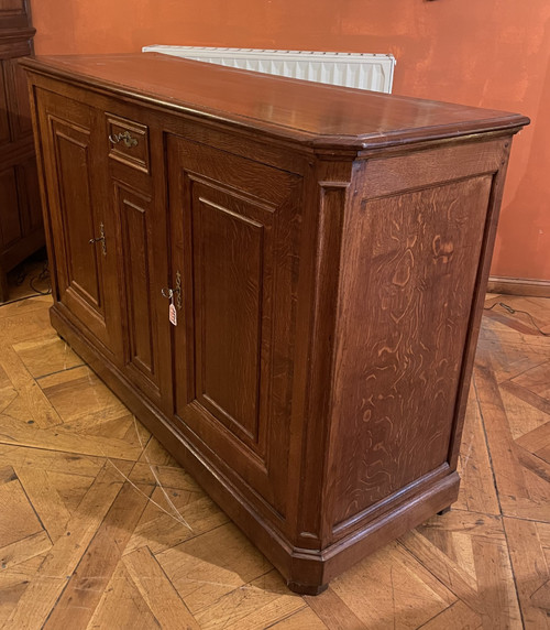 Grand Buffet En Chêne Deux Portes - 19° Siècle