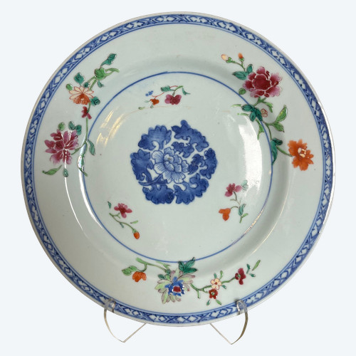 Plate China 18th century Compagnie des Indes